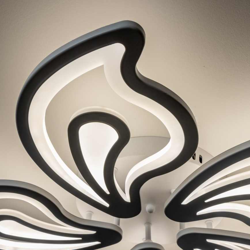 Brilagi - Dimbar LED ytmonterad ljuskrona TWIST LED/125W/230V 3000-6500K + fjärrkontroll