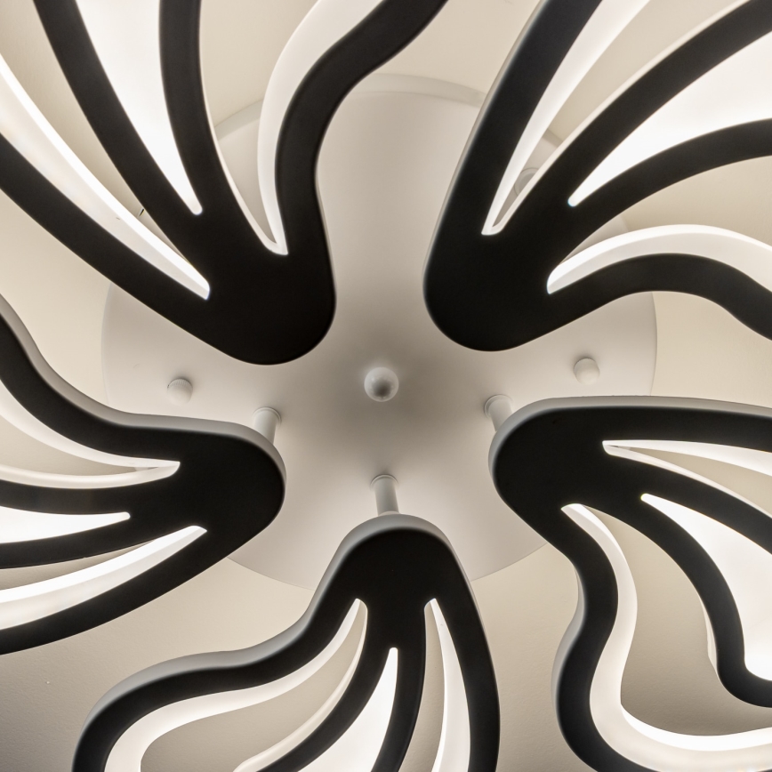 Brilagi - Dimbar LED ytmonterad ljuskrona TWIST LED/125W/230V 3000-6500K + fjärrkontroll