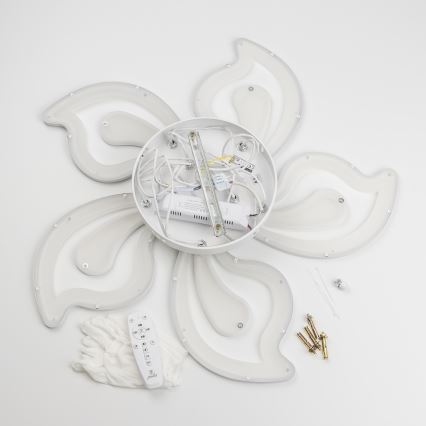 Brilagi - Dimbar LED ytmonterad ljuskrona TWIST LED/125W/230V 3000-6500K + fjärrkontroll