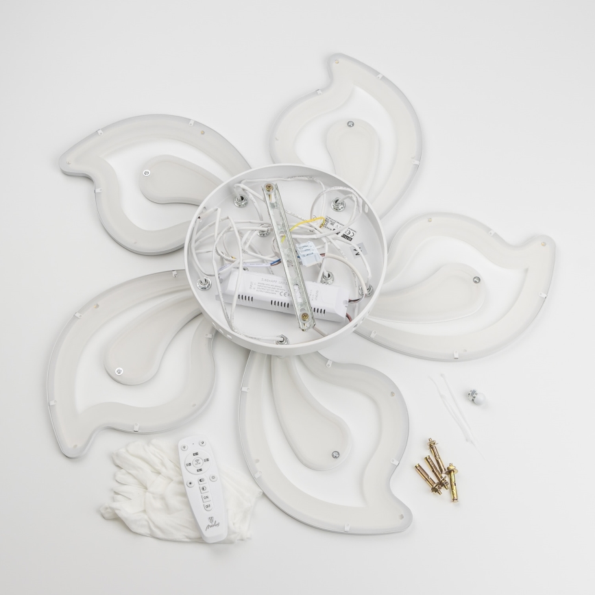 Brilagi - Dimbar LED ytmonterad ljuskrona TWIST LED/125W/230V 3000-6500K + fjärrkontroll