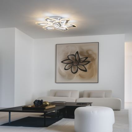 Brilagi - Dimbar LED ytmonterad ljuskrona TWIST LED/180W/230V 3000-6500K + fjärrkontroll