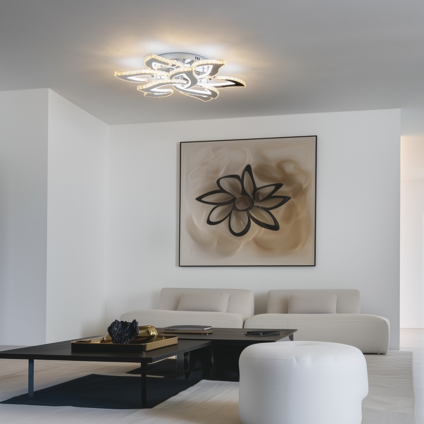 Brilagi - Dimbar LED ytmonterad ljuskrona TWIST LED/180W/230V 3000-6500K + fjärrkontroll