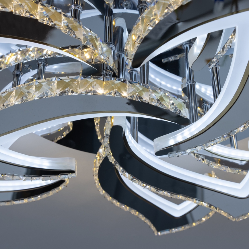 Brilagi - Dimbar LED ytmonterad ljuskrona TWIST LED/180W/230V 3000-6500K + fjärrkontroll