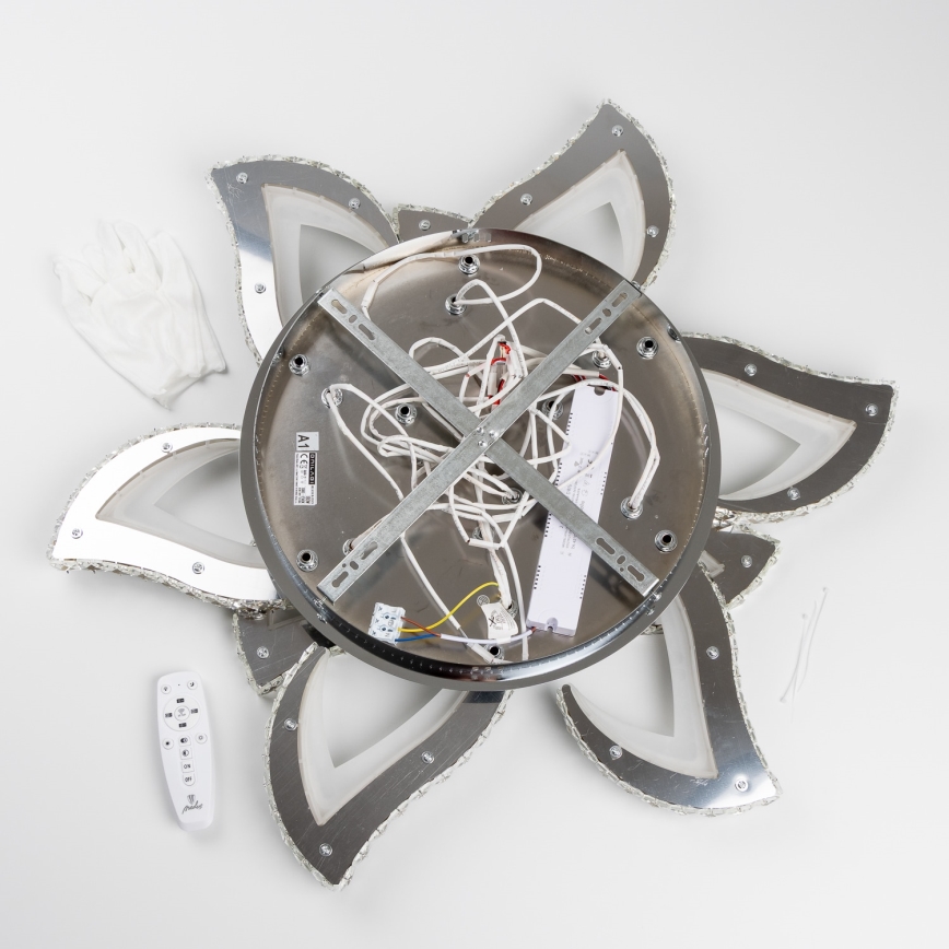 Brilagi - Dimbar LED ytmonterad ljuskrona TWIST LED/180W/230V 3000-6500K + fjärrkontroll