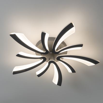 Brilagi - Dimbar LED ytmonterad ljuskrona TWIST LED/55W/230V 3000-6500K antracit + fjärrkontroll