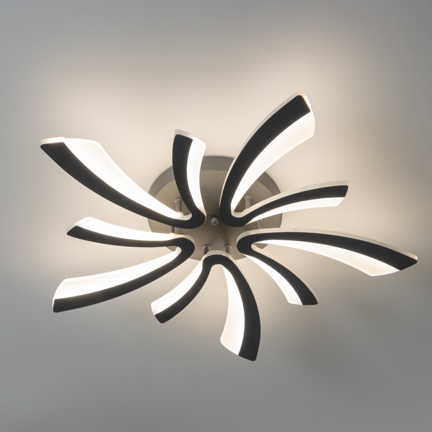 Brilagi - Dimbar LED ytmonterad ljuskrona TWIST LED/55W/230V 3000-6500K antracit + fjärrkontroll