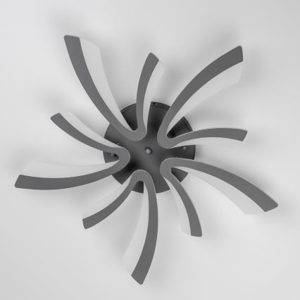 Brilagi - Dimbar LED ytmonterad ljuskrona TWIST LED/55W/230V 3000-6500K antracit + fjärrkontroll