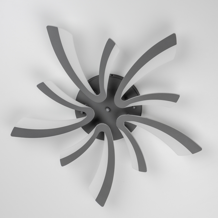 Brilagi - Dimbar LED ytmonterad ljuskrona TWIST LED/55W/230V 3000-6500K antracit + fjärrkontroll