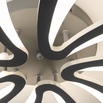 Brilagi - Dimbar LED ytmonterad ljuskrona TWIST LED/55W/230V 3000-6500K antracit + fjärrkontroll