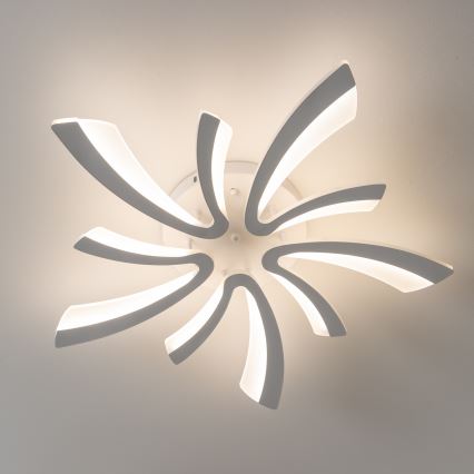 Brilagi - Dimbar LED ytmonterad ljuskrona TWIST LED/55W/230V 3000-6500K vit + fjärrkontroll