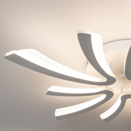 Brilagi - Dimbar LED ytmonterad ljuskrona TWIST LED/55W/230V 3000-6500K vit + fjärrkontroll