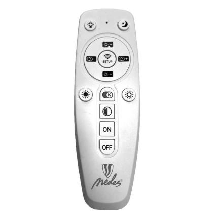 Brilagi - Dimbar LED ytmonterad ljuskrona TWIST LED/55W/230V 3000-6500K vit + fjärrkontroll