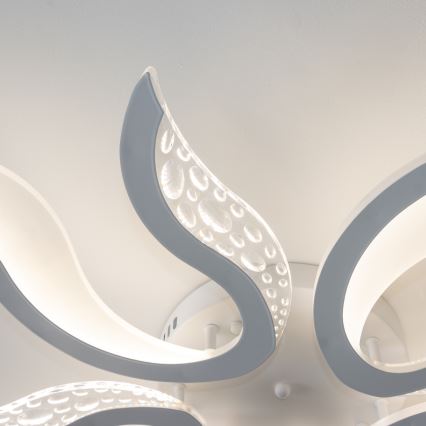 Brilagi - Dimbar LED ytmonterad ljuskrona TWIST LED/65W/230V 3000-6500K vit + fjärrkontroll