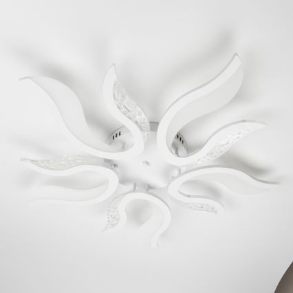 Brilagi - Dimbar LED ytmonterad ljuskrona TWIST LED/65W/230V 3000-6500K vit + fjärrkontroll