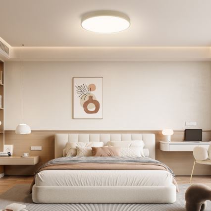 Brilagi - Dimbart LED-takarmatur POOL SMART LED/60W/230V 3000–6000K Ø 50 cm Wi‑Fi Tuya beige + fjärrkontroll