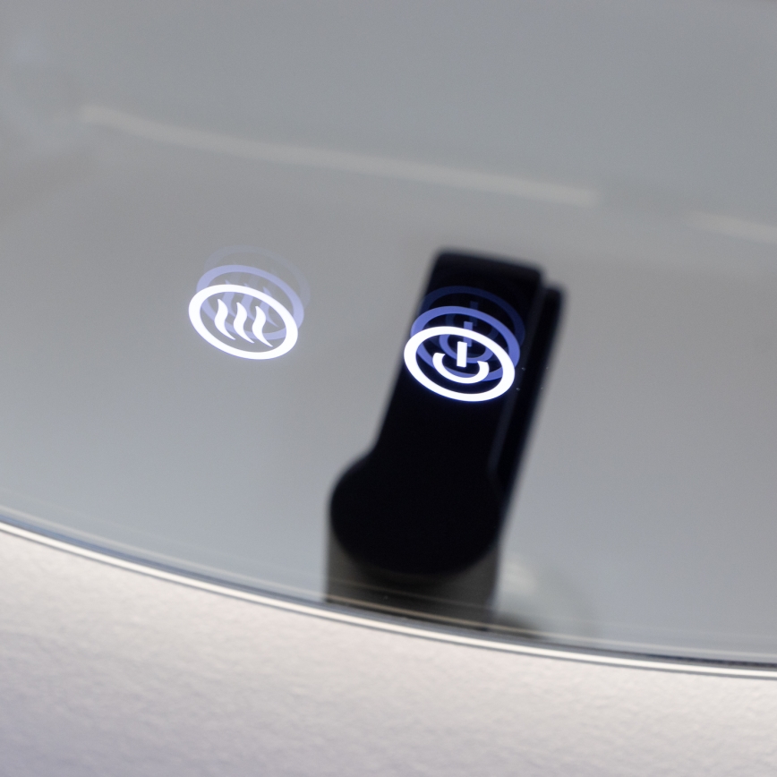 Brilagi - Uppvärmd LED-badrumsspegel DEMI PRO LED/20W/230V Ø 60 cm IP44 CRI 90 dimbar + CCT