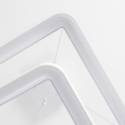 Brilagi - Dimmbar LED-pendellampa FALCON SLIM LED/78W/230V 3000-6500K 50x50 cm vit + fjärrkontroll