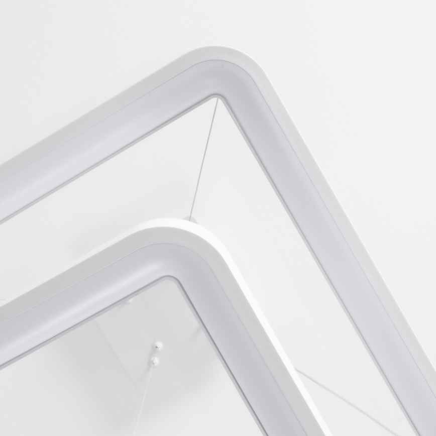 Brilagi - Dimmbar LED-pendellampa FALCON SLIM LED/78W/230V 3000-6500K 50x50 cm vit + fjärrkontroll