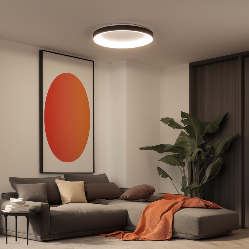 Brilagi - Dimbar LED-taklampa FALCON II LED/108W/230V 3000-6500K Ø 80 cm svart + fjärrkontroll