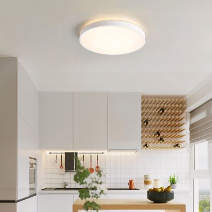 Brilagi - Dimbart LED-takarmatur GLASS POOL DOUBLE LED/48W/2300V 3000-6000K 40 cm vit + fjärrkontroll