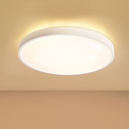 Brilagi - Dimbart LED-taklampa GLASS POOL DOUBLE LED/60W/230V 3000–6000K 50 cm vit + fjärrkontroll