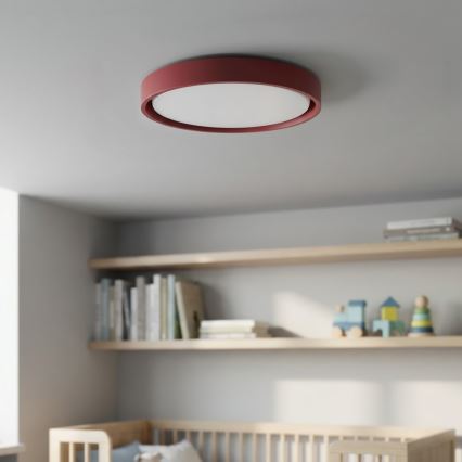 Brilagi - Dimbart LED-taklampa MATTEO LED/48W/230V 3000-6500K Ø 41 cm röd + fjärrkontroll