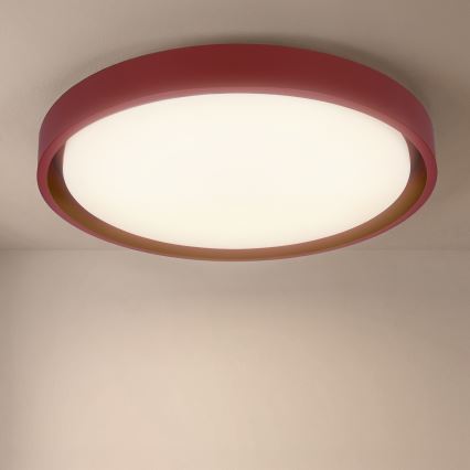 Brilagi - Dimbart LED-taklampa MATTEO LED/48W/230V 3000-6500K Ø 41 cm röd + fjärrkontroll