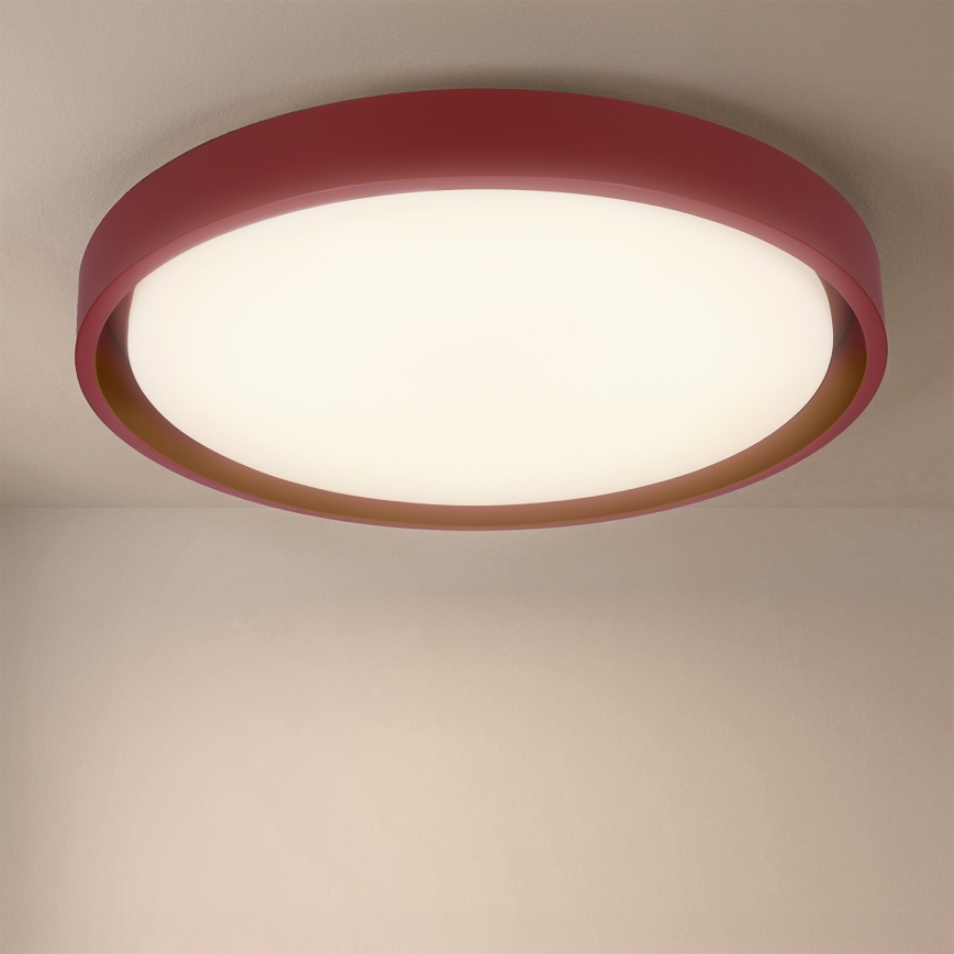 Brilagi - Dimbart LED-taklampa MATTEO LED/48W/230V 3000-6500K Ø 41 cm röd + fjärrkontroll