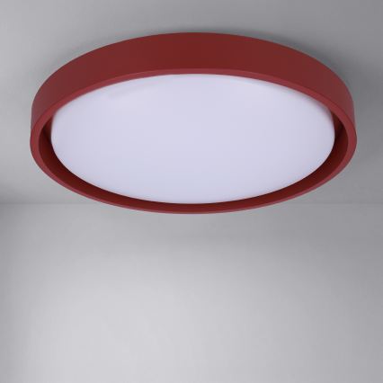Brilagi - Dimbart LED-taklampa MATTEO LED/48W/230V 3000-6500K Ø 41 cm röd + fjärrkontroll