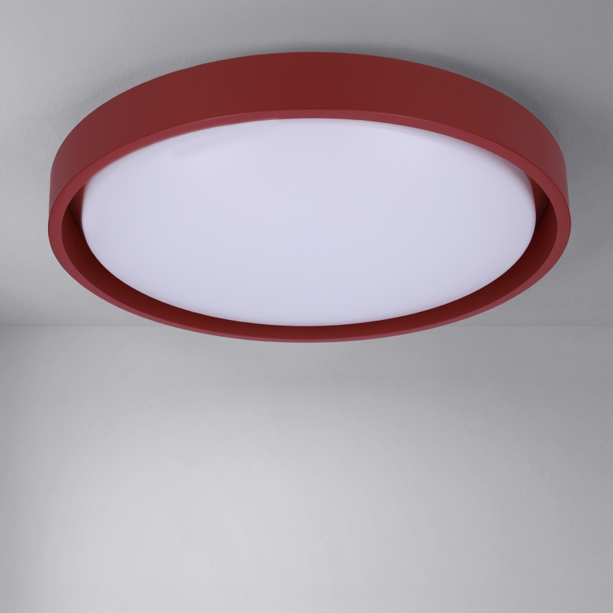 Brilagi - Dimbart LED-taklampa MATTEO LED/48W/230V 3000-6500K Ø 41 cm röd + fjärrkontroll