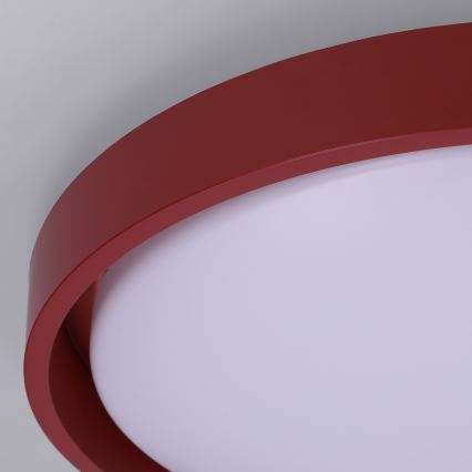 Brilagi - Dimbart LED-taklampa MATTEO LED/48W/230V 3000-6500K Ø 41 cm röd + fjärrkontroll