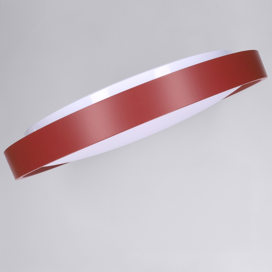 Brilagi - Dimbart LED-taklampa MATTEO LED/48W/230V 3000-6500K Ø 41 cm röd + fjärrkontroll