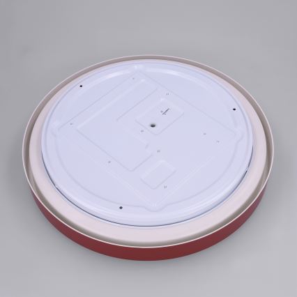 Brilagi - Dimbart LED-taklampa MATTEO LED/48W/230V 3000-6500K Ø 41 cm röd + fjärrkontroll