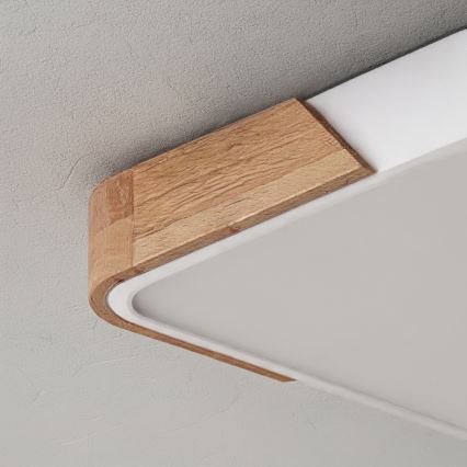Brilagi - LED dimmbar taklampa PILANA LED/60W/230V 3000-6500K ek/vit 56x56 cm + fjärrkontroll