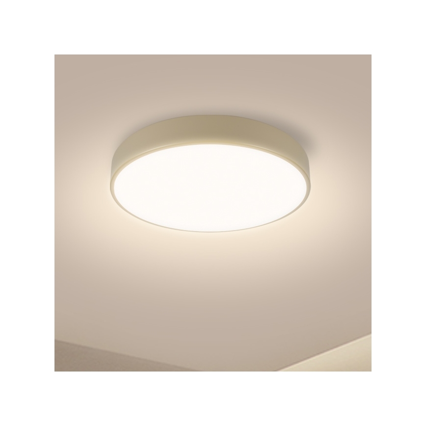 Brilagi - POOL LED dimbar taklampa 36 W / 230 V, 3000–6000 K, Ø 30 cm, beige + fjärrkontroll