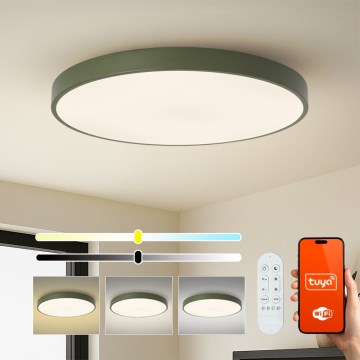 Brilagi - Dimbart LED-armatur POOL SMART/128W/230V Ø 100 cm Wi-Fi Tuya + fjärrkontroll grön