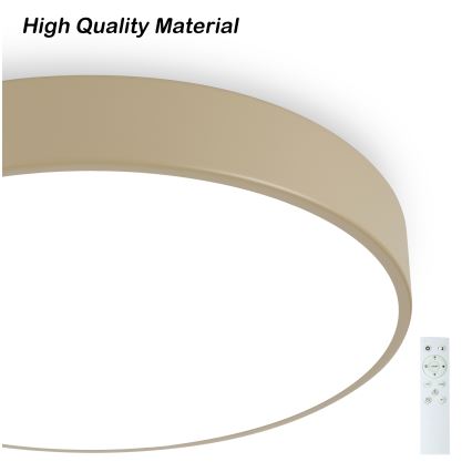 Brilagi - LED dimbar taklampa POOL SMART LED/60W/230V 3000–6000K Ø 50 cm Wi-Fi Tuya beige + fjärrkontroll