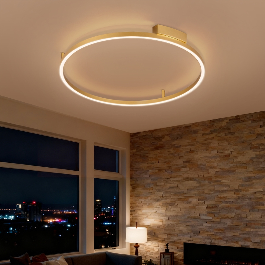 Brilagi - LED-dimbar taklampa PORTOFINO LED/60W/230V 3000-6000K Ø 80 cm guld + fjärrkontroll