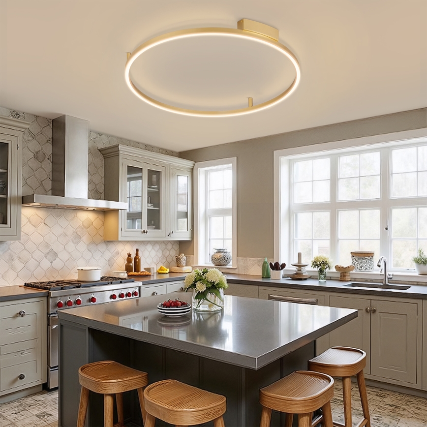 Brilagi - LED-dimbar taklampa PORTOFINO LED/60W/230V 3000-6000K Ø 80 cm guld + fjärrkontroll