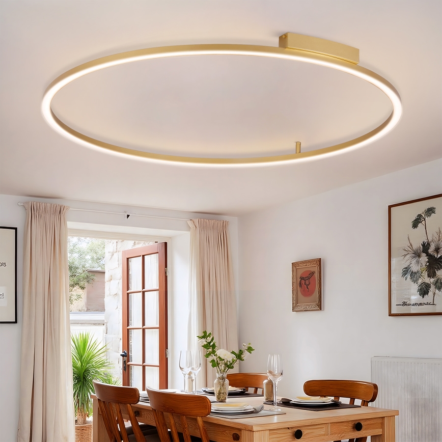 Brilagi - Dimmbar LED-taklampa PORTOFINO LED/85W/230V 3000-6000K Ø 120 cm guld + fjärrkontroll