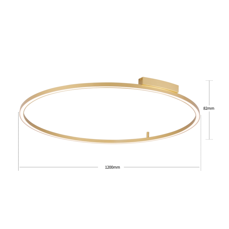 Brilagi - Dimmbar LED-taklampa PORTOFINO LED/85W/230V 3000-6000K Ø 120 cm guld + fjärrkontroll