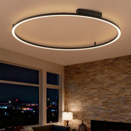 Brilagi - LED-dimmbar taklampa PORTOFINO LED/85W/230V 3000-6000K Ø 120 cm svart + fjärrkontroll
