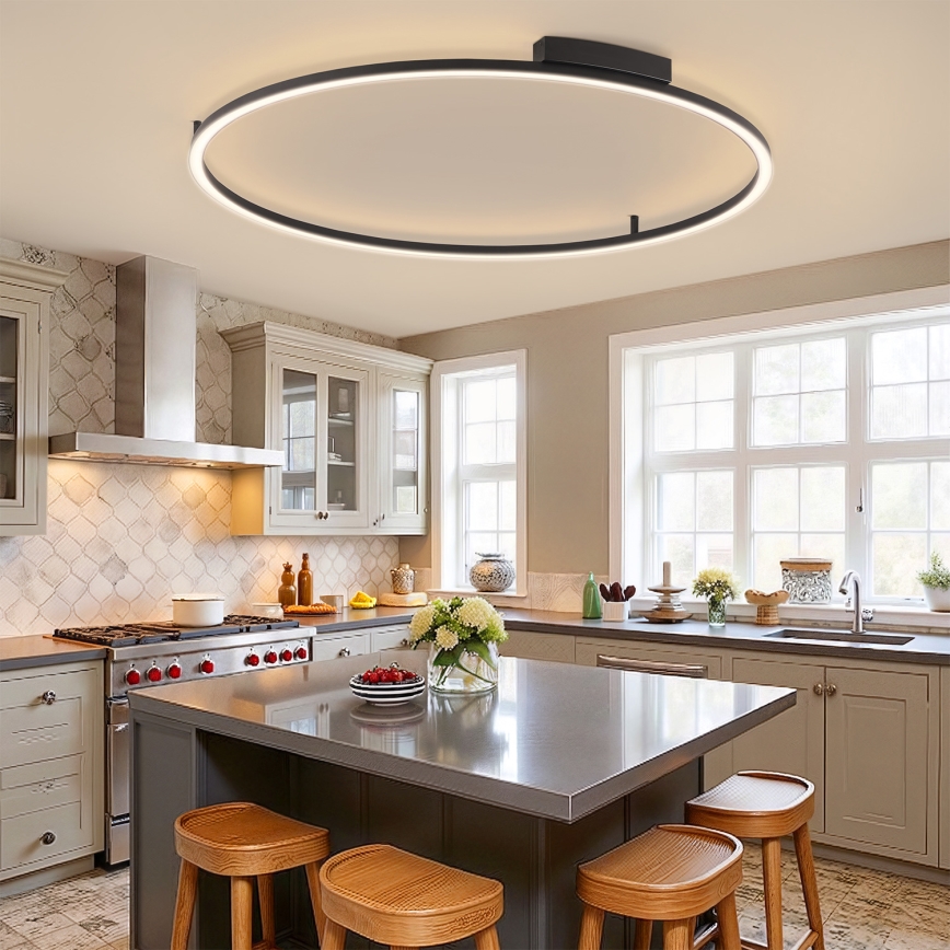 Brilagi - LED-dimmbar taklampa PORTOFINO LED/85W/230V 3000-6000K Ø 120 cm svart + fjärrkontroll