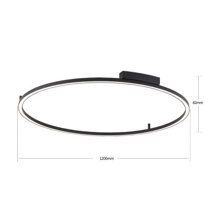 Brilagi - LED-dimmbar taklampa PORTOFINO LED/85W/230V 3000-6000K Ø 120 cm svart + fjärrkontroll