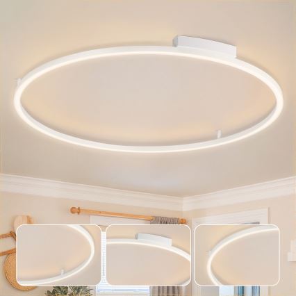 Brilagi - Dimbart LED-taklampa PORTOFINO LED/85W/230V 3000-6000K Ø 120 cm vit + fjärrkontroll