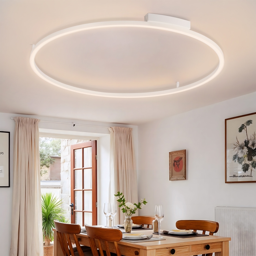 Brilagi - Dimbart LED-taklampa PORTOFINO LED/85W/230V 3000-6000K Ø 120 cm vit + fjärrkontroll