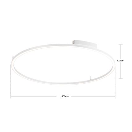 Brilagi - Dimbart LED-taklampa PORTOFINO LED/85W/230V 3000-6000K Ø 120 cm vit + fjärrkontroll