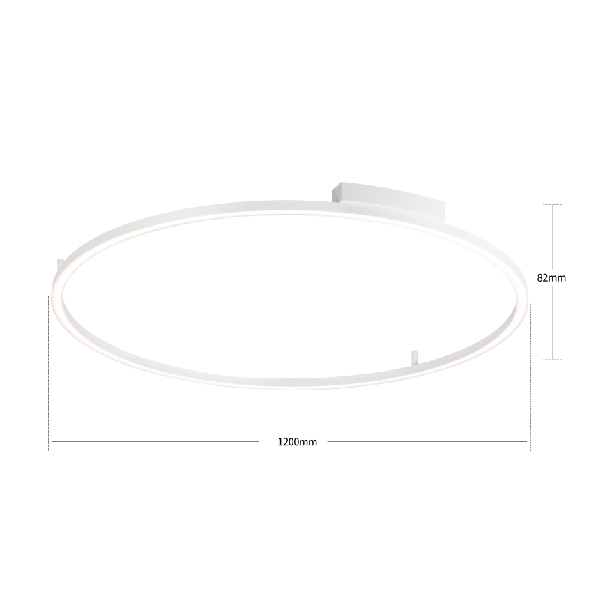 Brilagi - Dimbart LED-taklampa PORTOFINO LED/85W/230V 3000-6000K Ø 120 cm vit + fjärrkontroll