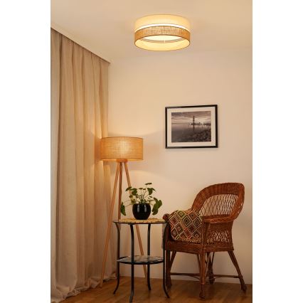 Brilagi - LED dimbar taklampa ROYAL YUTE LED/24W/230V Ø 45 cm 3000/4000/6500K beige/kräm + fjärrkontroll