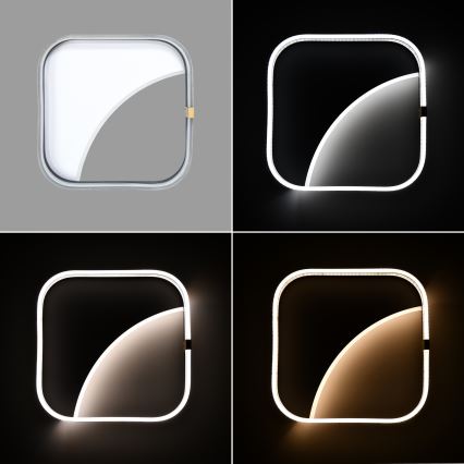 Brilagi - Dimbart LED-takarmatur SIRELI LED/56W/230V 3000-6000K 40x40 cm + fjärrkontroll